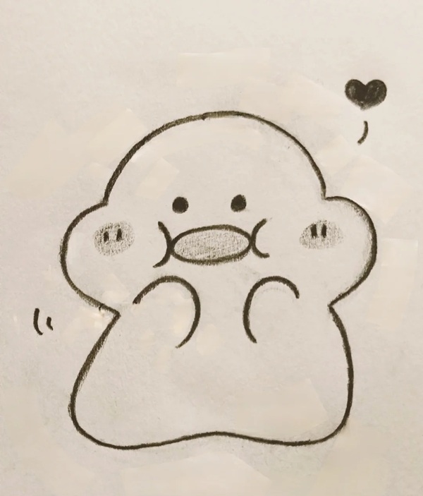 vẽ tranh cute đơn giản 42