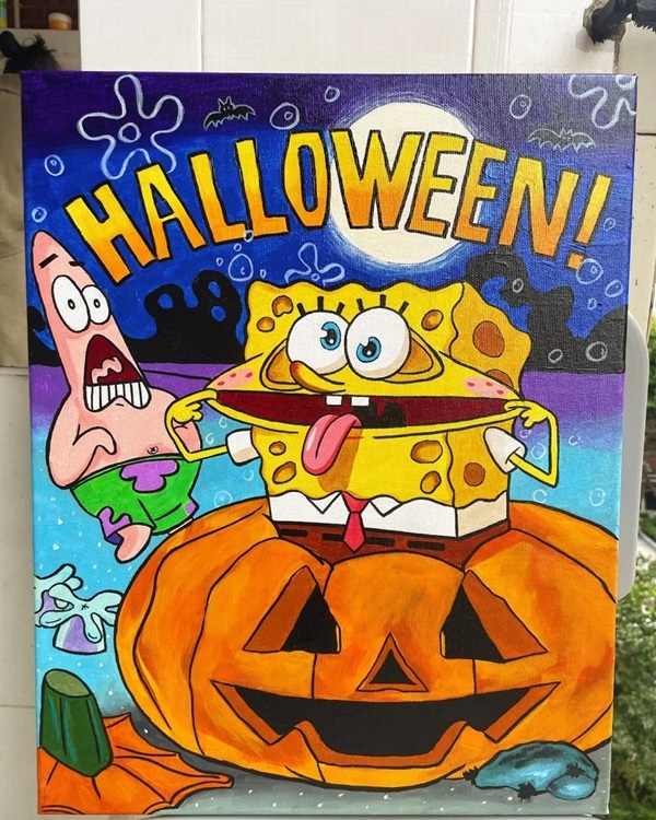 vẽ tranh đề tài lễ hội halloween 16