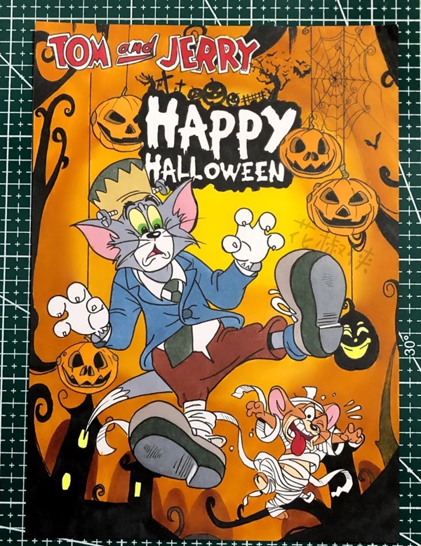 vẽ tranh đề tài lễ hội halloween 20