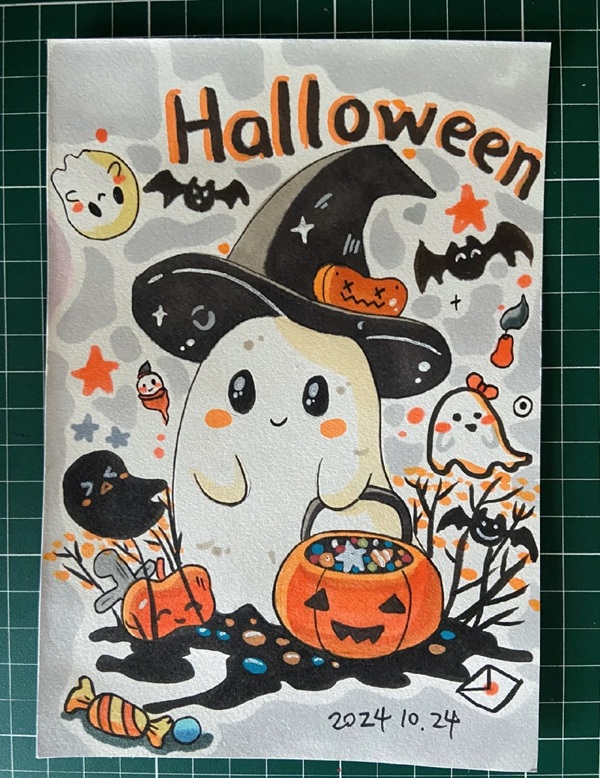 vẽ tranh đề tài lễ hội halloween 21