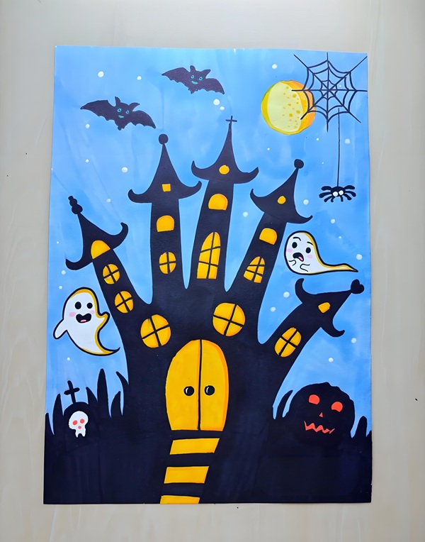 vẽ tranh đề tài lễ hội halloween 29