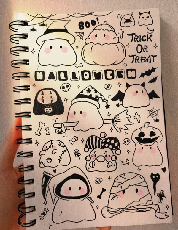 vẽ tranh đề tài lễ hội halloween 5