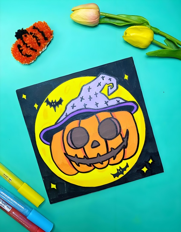 vẽ tranh đề tài lễ hội halloween đẹp nhất