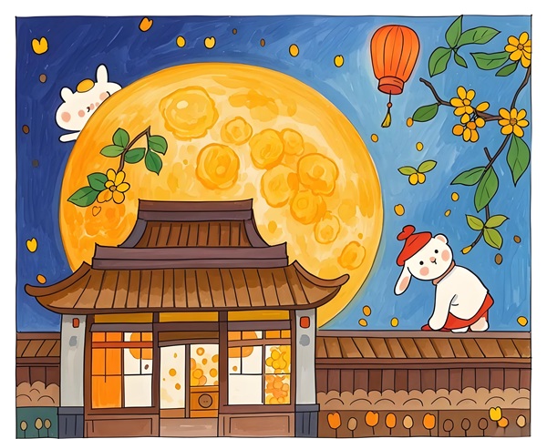vẽ tranh đề tài lễ hội trung thu đẹp nhất​