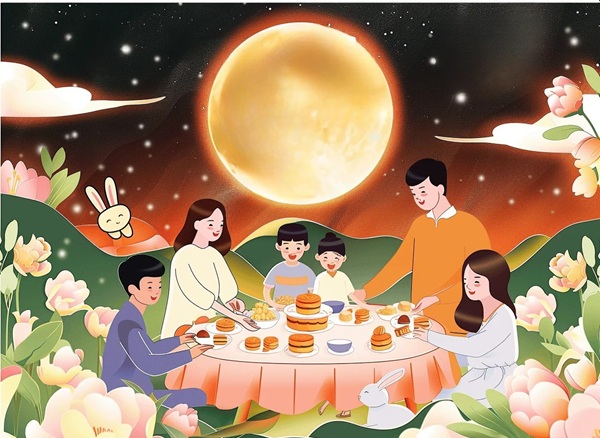 vẽ tranh đề tài lễ hội trung thu​ 21