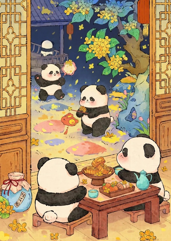 vẽ tranh đề tài lễ hội trung thu​ 5
