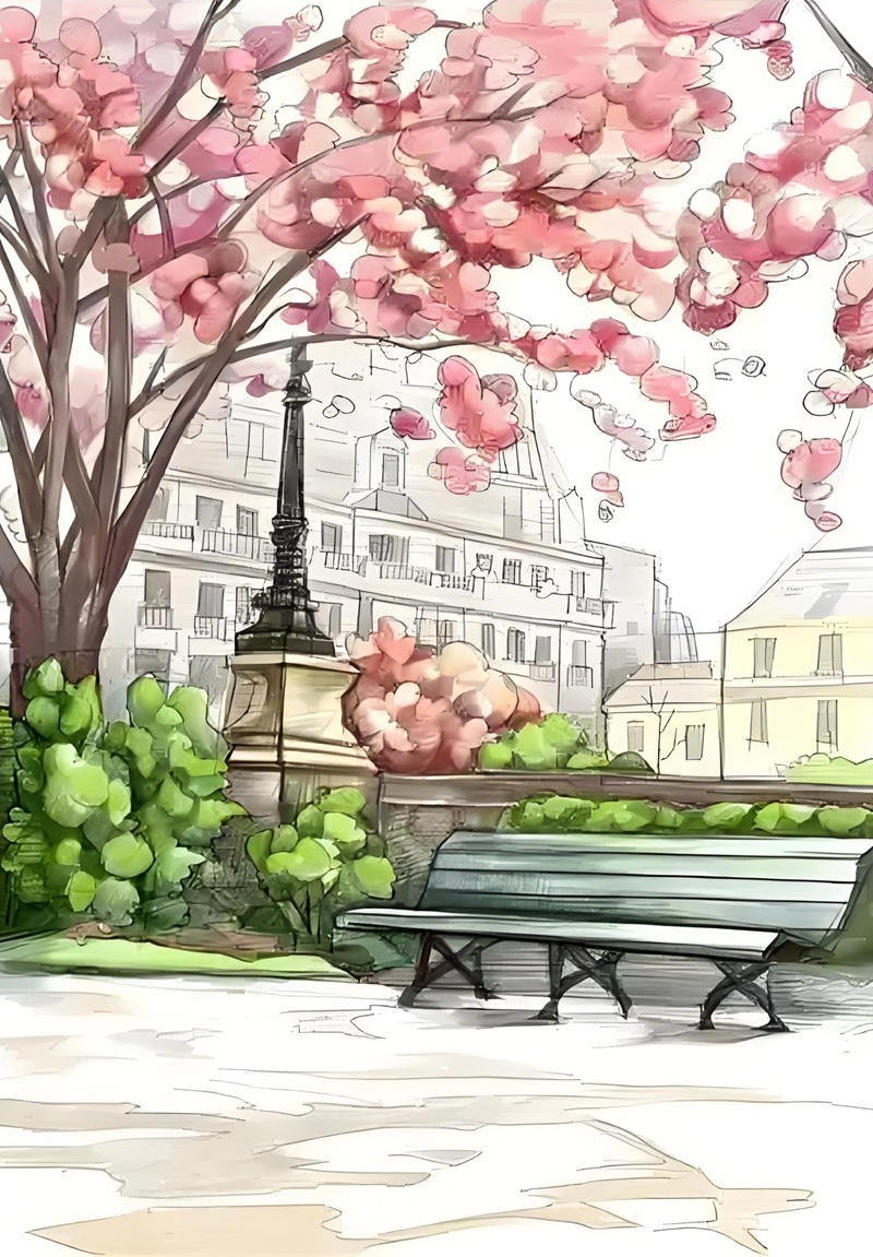 vẽ tranh đề tài phong cảnh thiên nhiên​