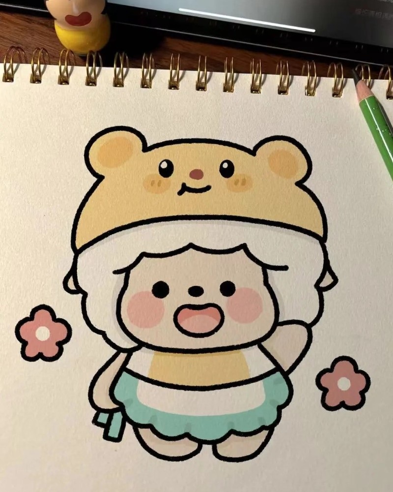 vẽ tranh dễ thương 1