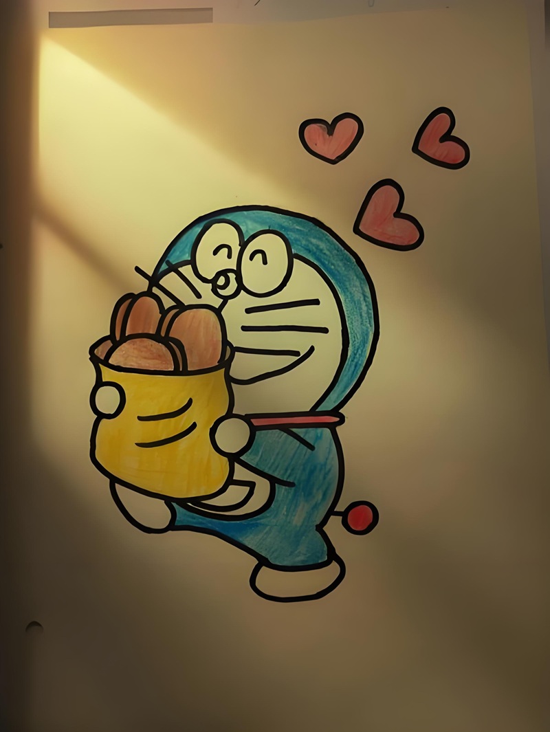 vẽ tranh doremon 13