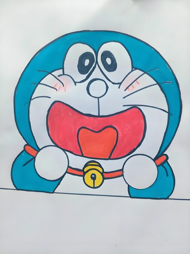 vẽ tranh doremon 15