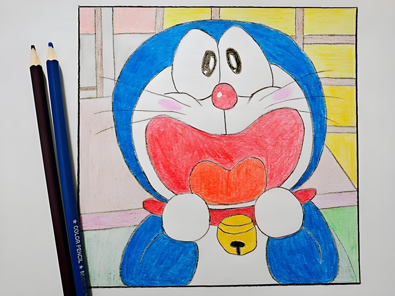 vẽ tranh doremon 25