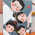 vẽ tranh gia đình 4 người đơn giản nhất 23