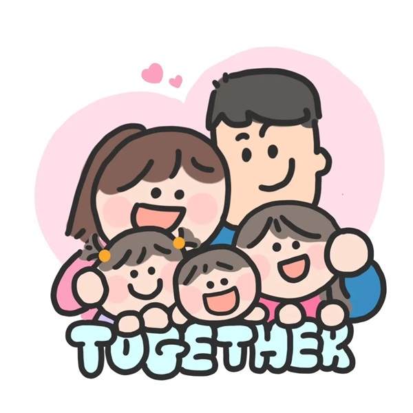 vẽ tranh gia đình 5 người 18