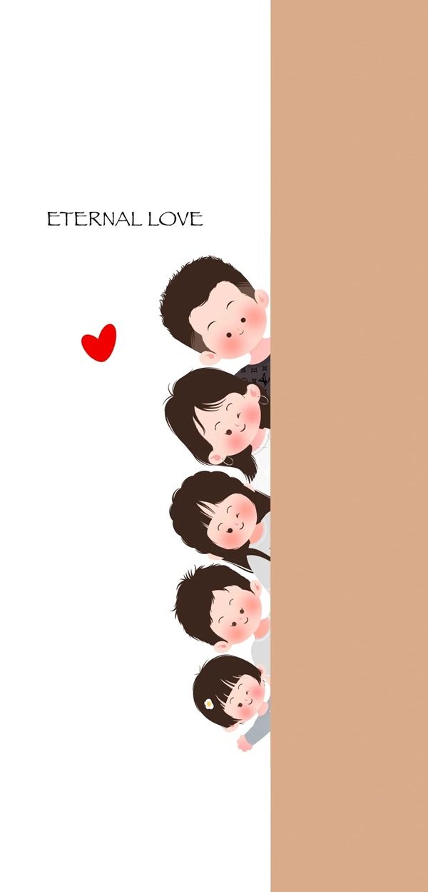 vẽ tranh gia đình 5 người 334