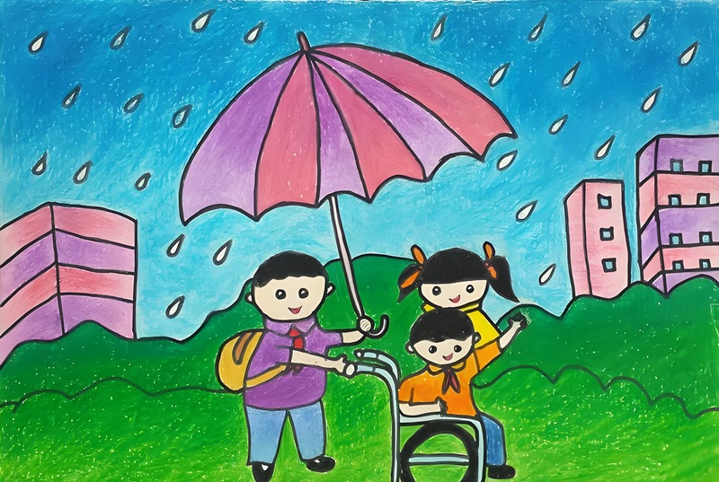 vẽ tranh gia đình đẹp nhất 36