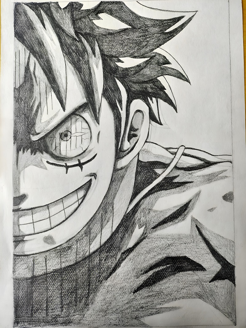 vẽ tranh luffy ​ 10