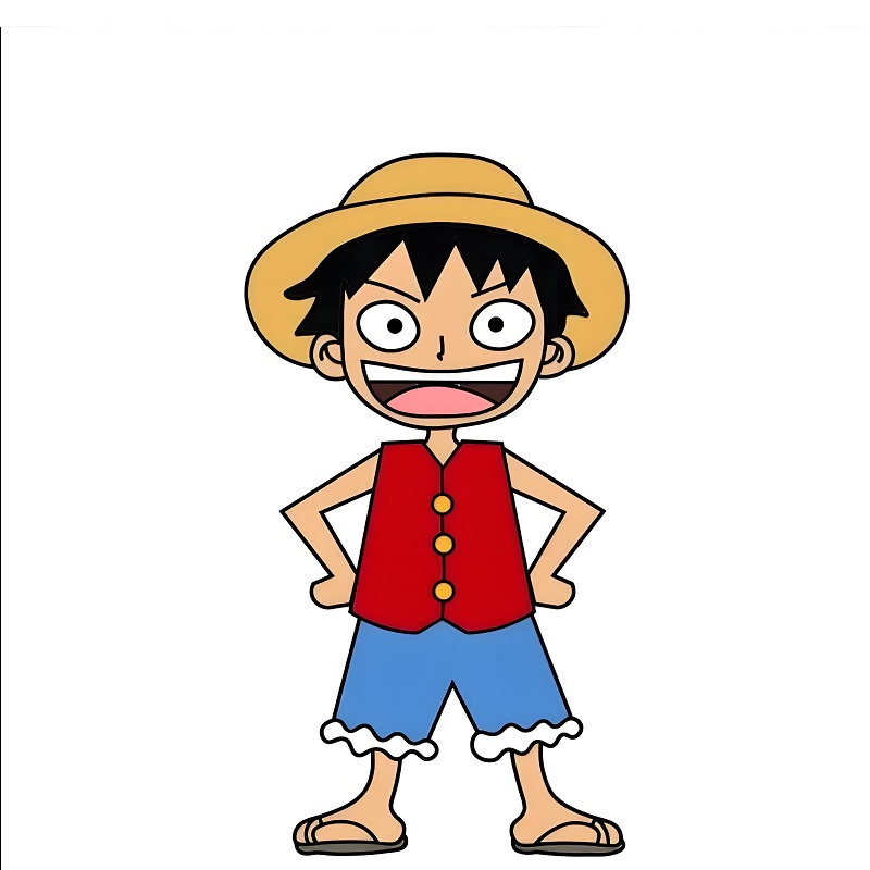 vẽ tranh luffy ​ 15