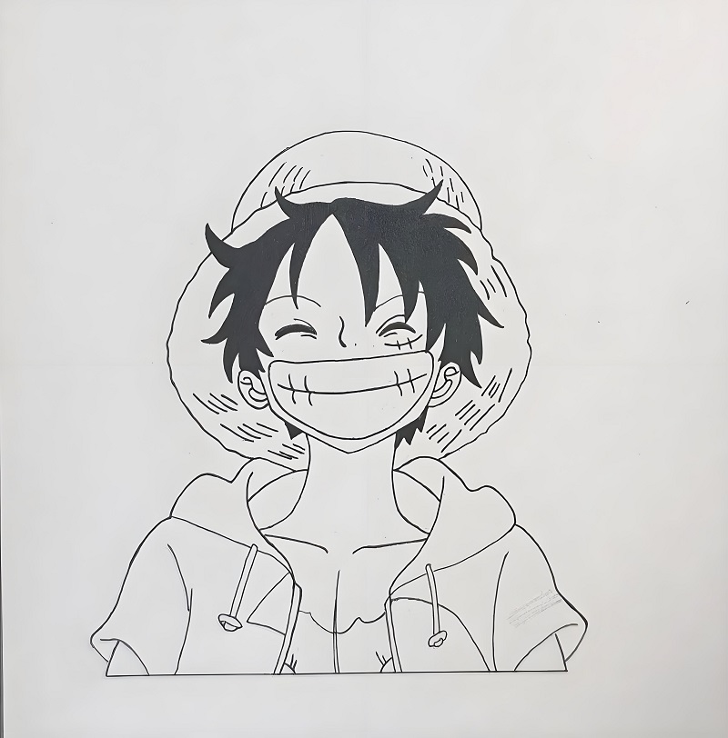 vẽ tranh luffy ​ 17