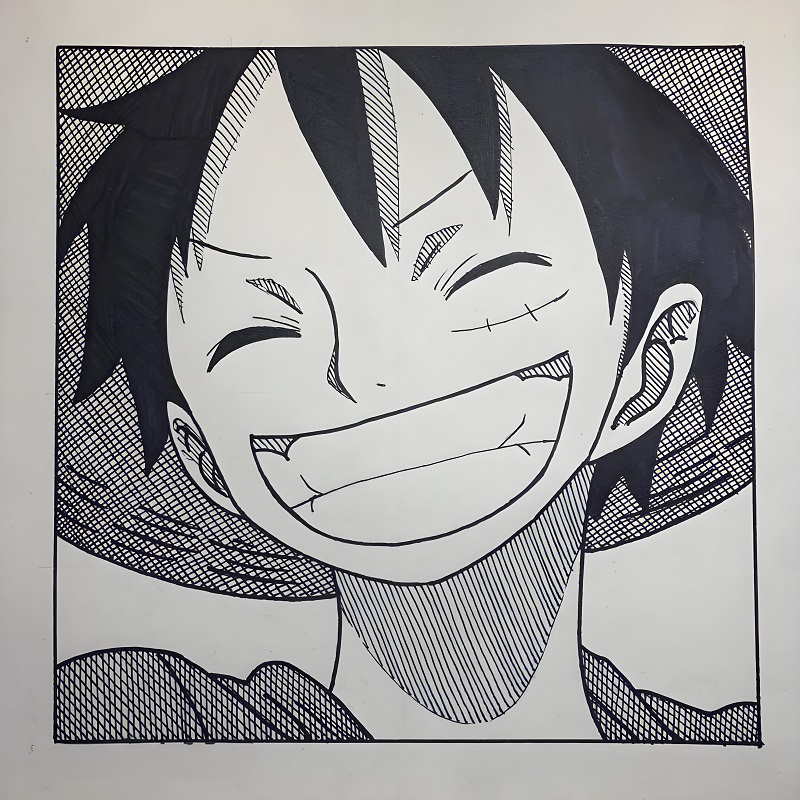 vẽ tranh luffy ​ 19