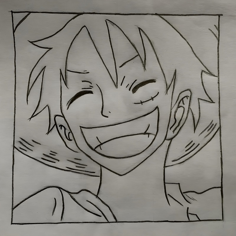 vẽ tranh luffy ​ 21