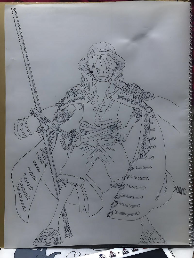 vẽ tranh luffy ​ 23