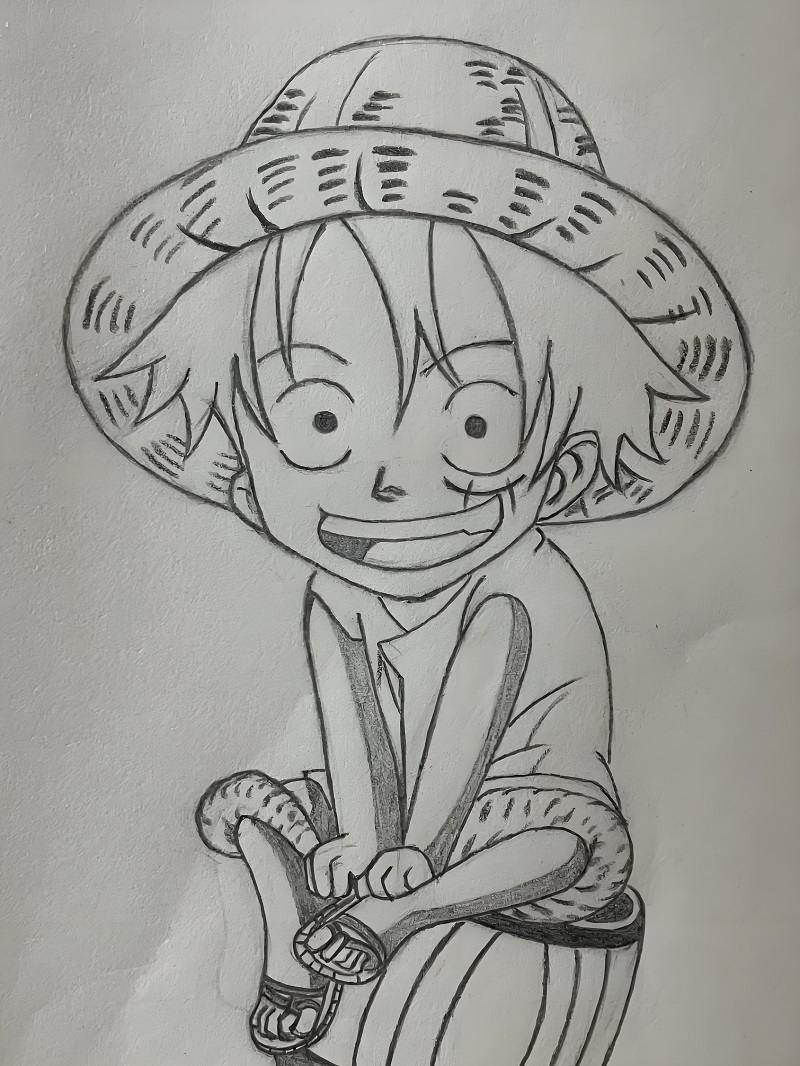 vẽ tranh luffy ​ 24