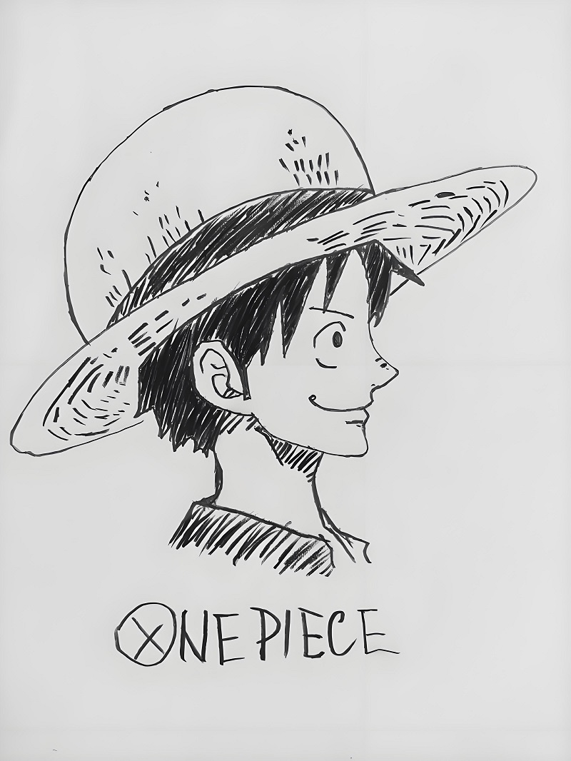 vẽ tranh luffy ​ 26