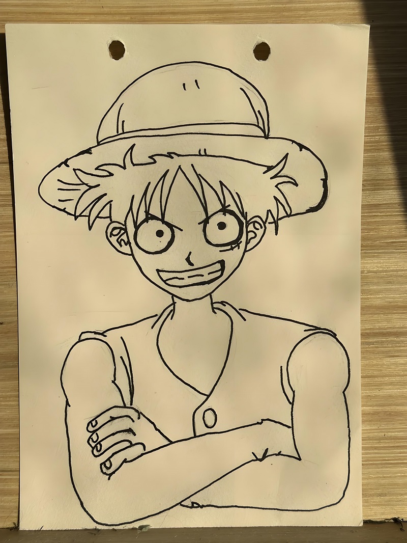 vẽ tranh luffy ​ 29