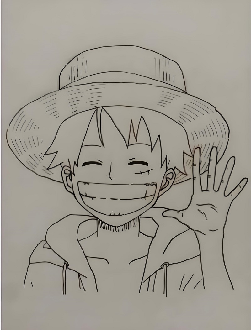 vẽ tranh luffy ​ 33