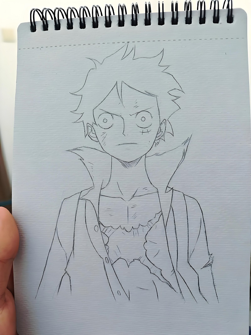 vẽ tranh luffy ​ 34