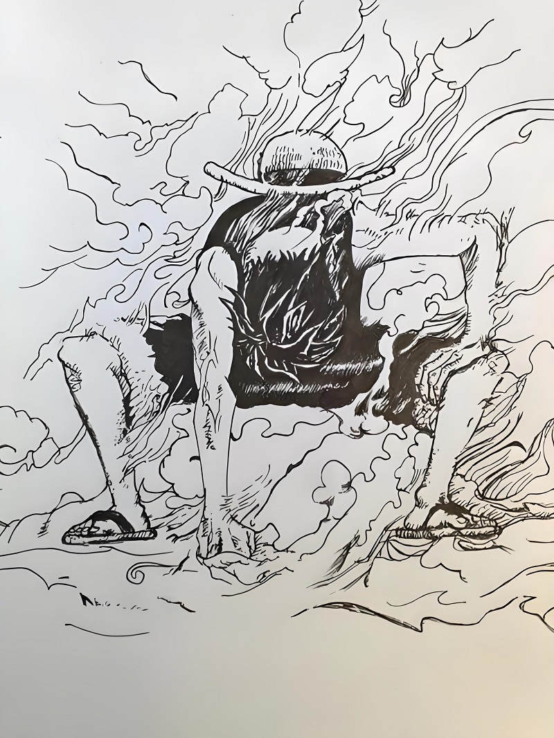 vẽ tranh luffy ​ 40