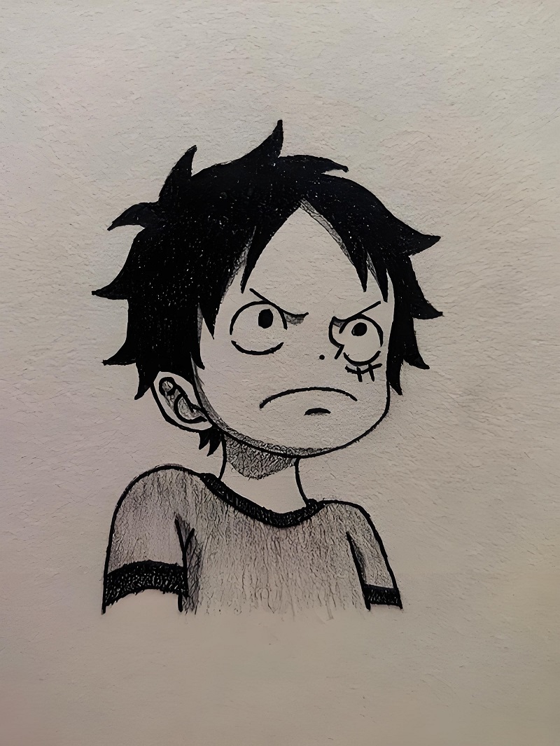 vẽ tranh luffy ​ 6