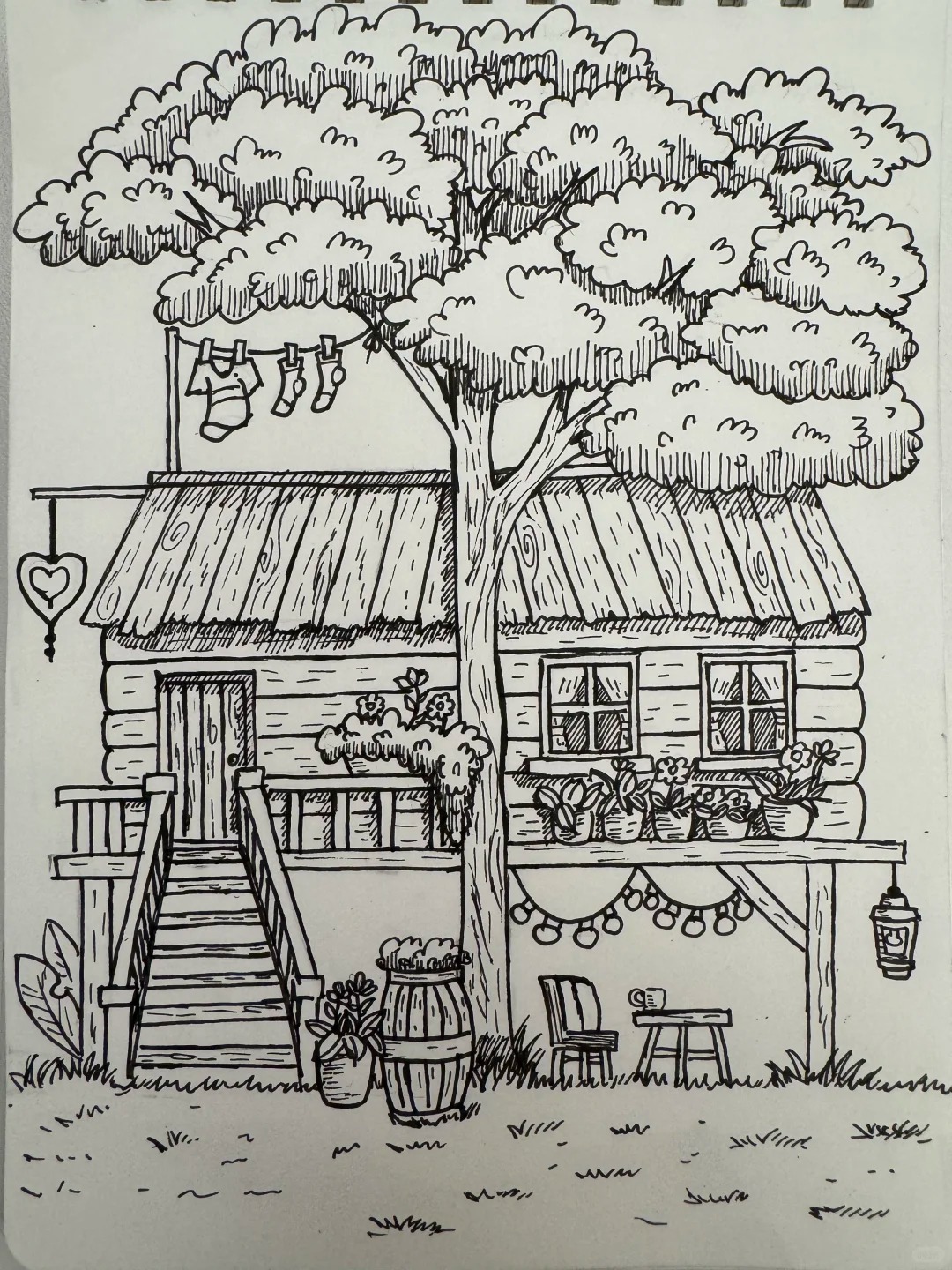 vẽ tranh ngôi nhà 20