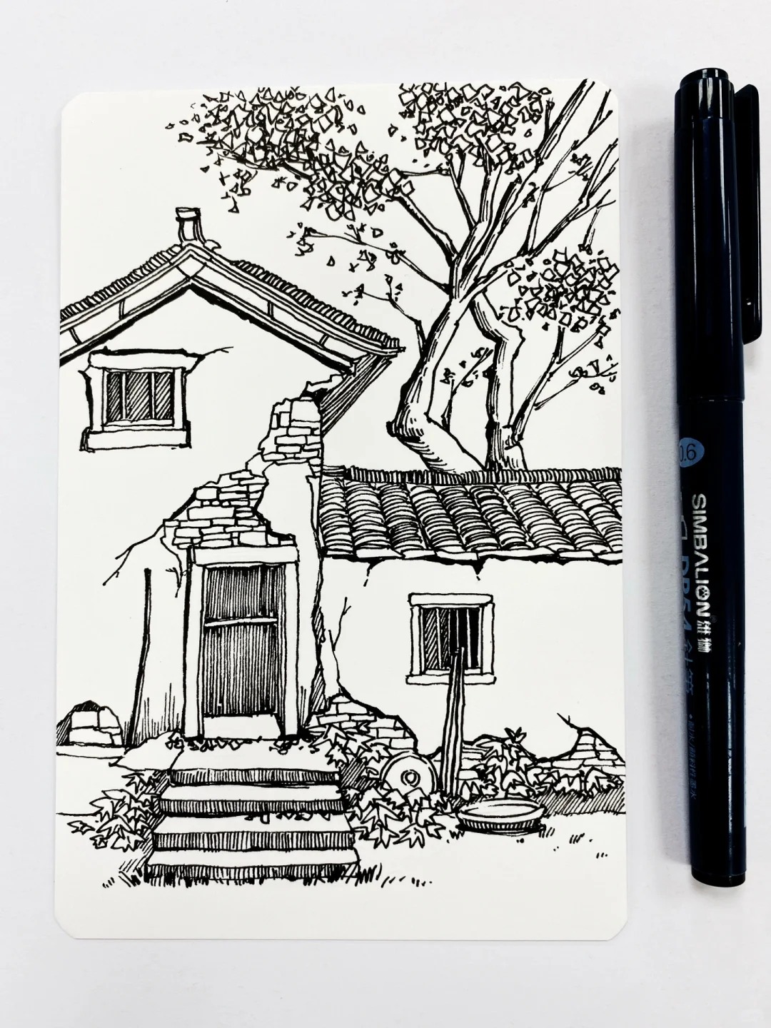 vẽ tranh ngôi nhà 21