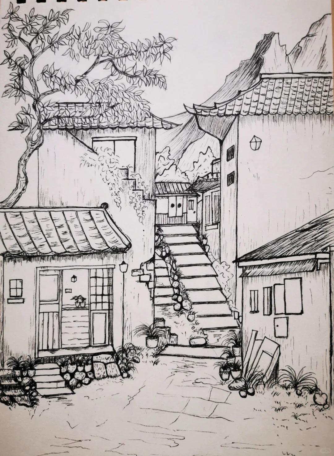 vẽ tranh ngôi nhà 22
