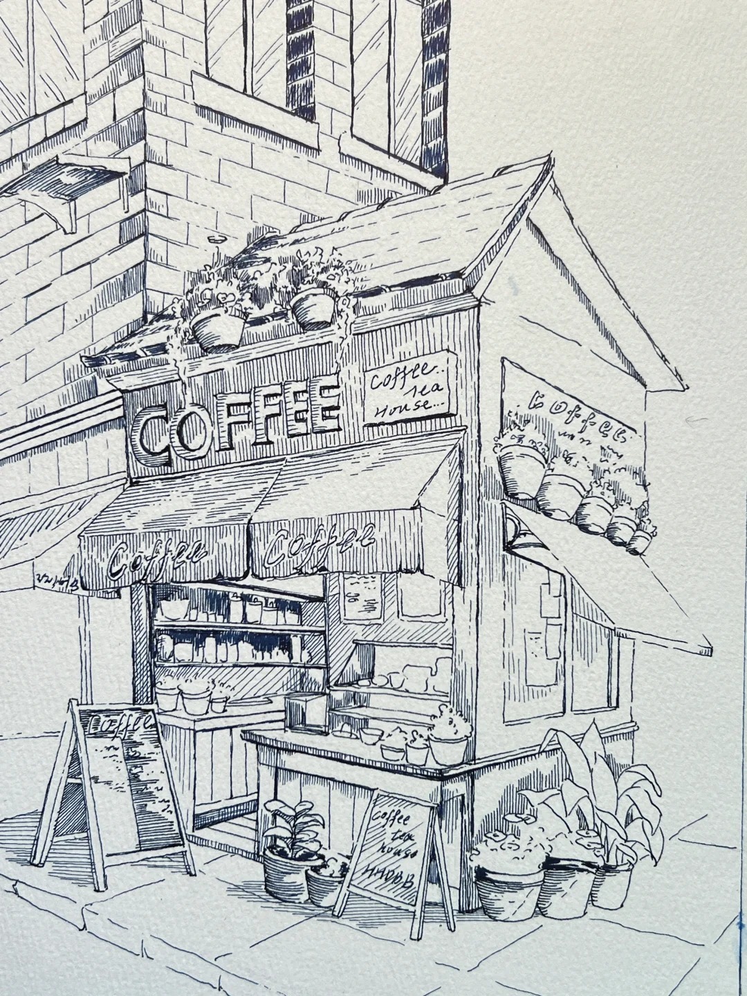 vẽ tranh ngôi nhà 4