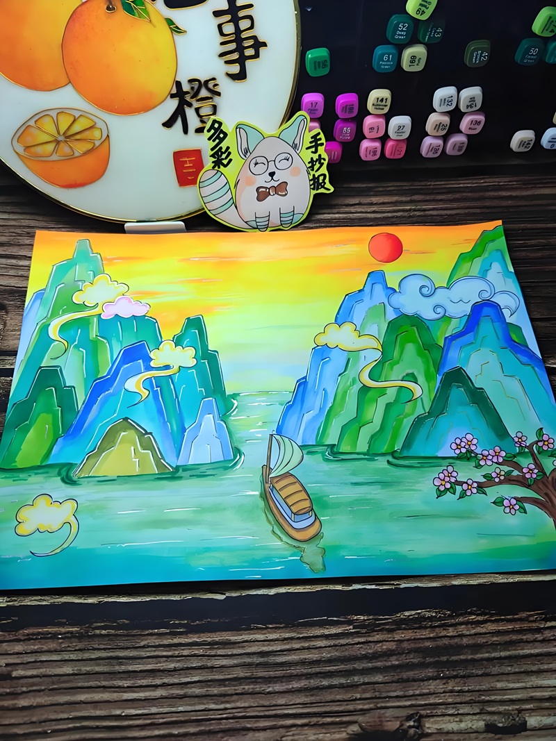vẽ tranh phong cảnh núi 19