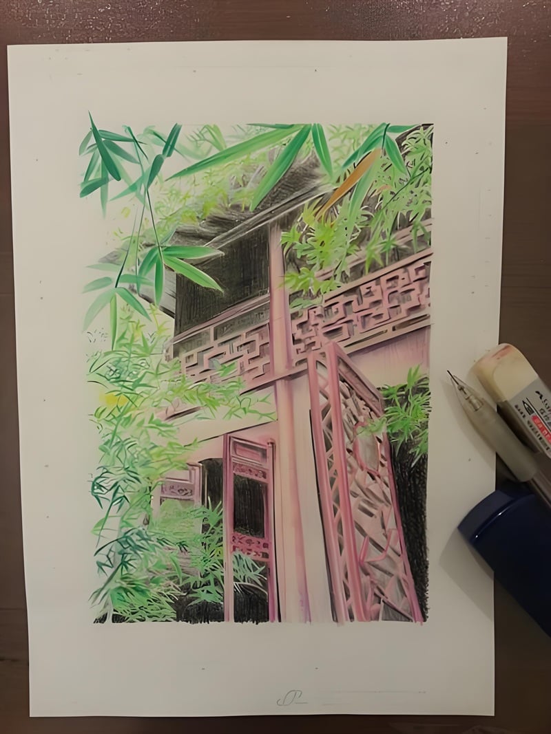 vẽ tranh phong cảnh thiên nhiên 11