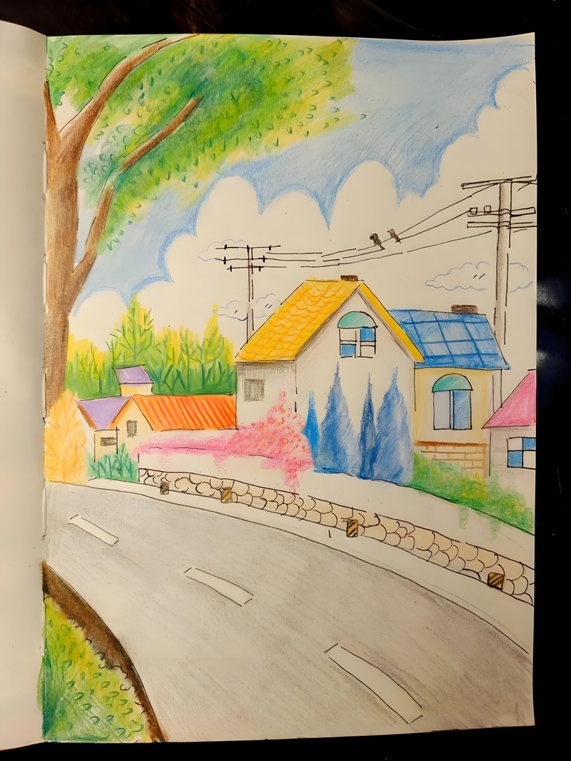 vẽ tranh phong cảnh thiên nhiên 12