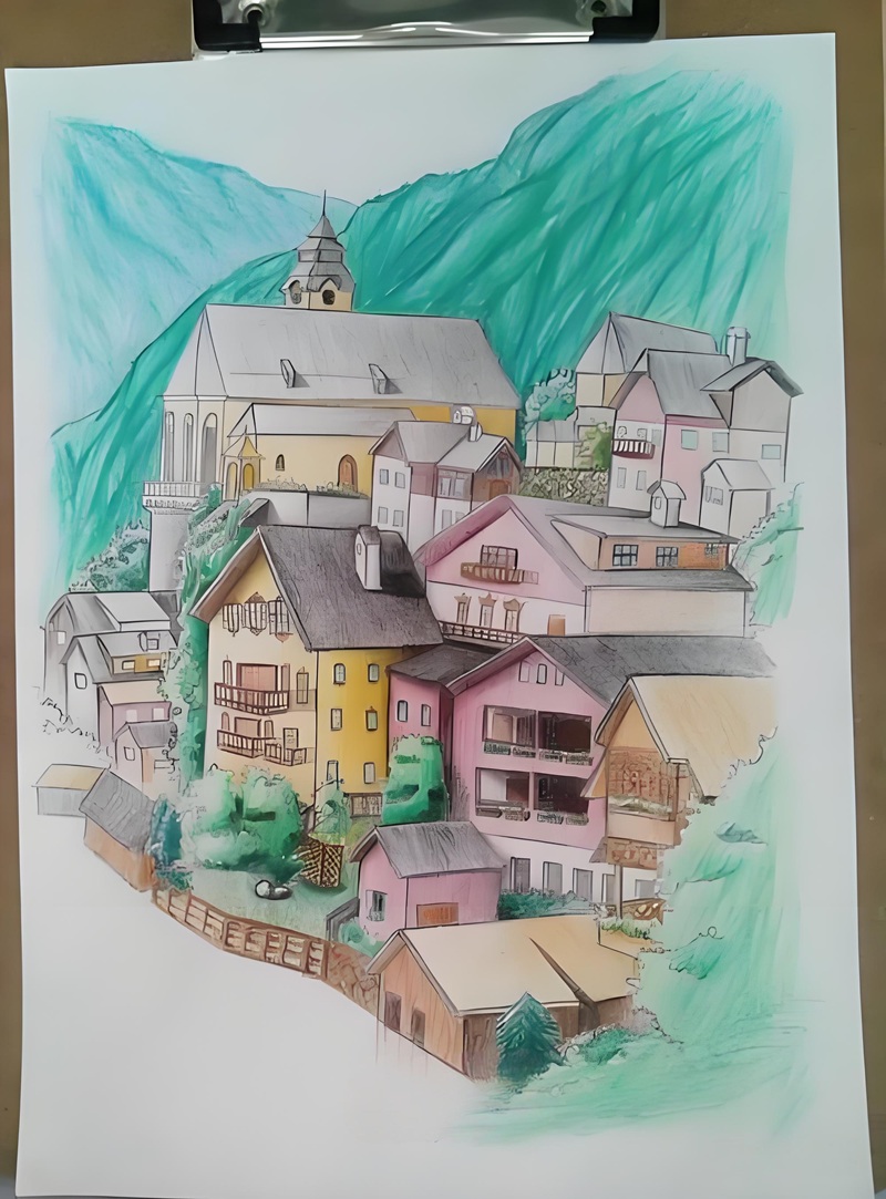 vẽ tranh phong cảnh thiên nhiên 18