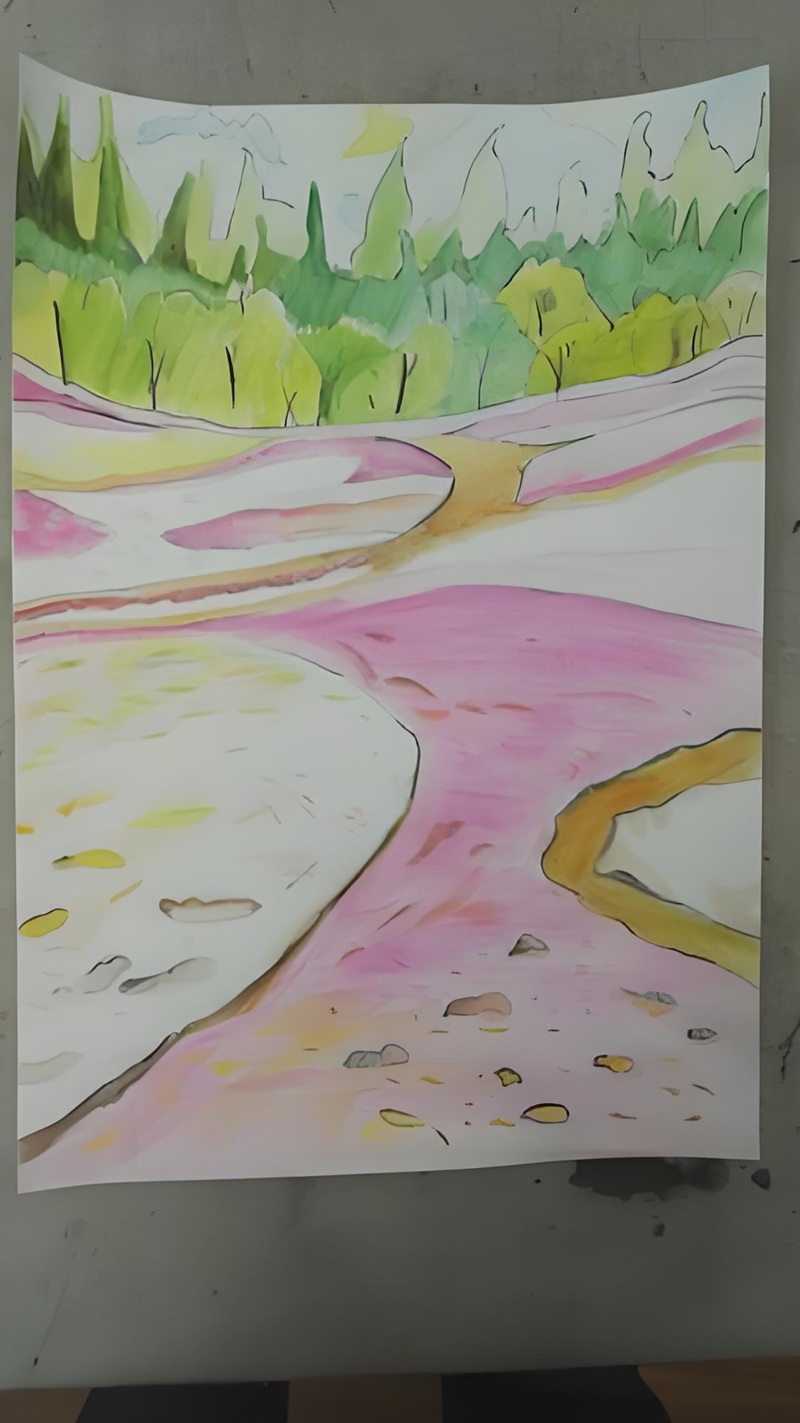 vẽ tranh phong cảnh thiên nhiên 19