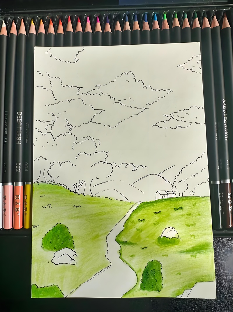 vẽ tranh phong cảnh thiên nhiên 3
