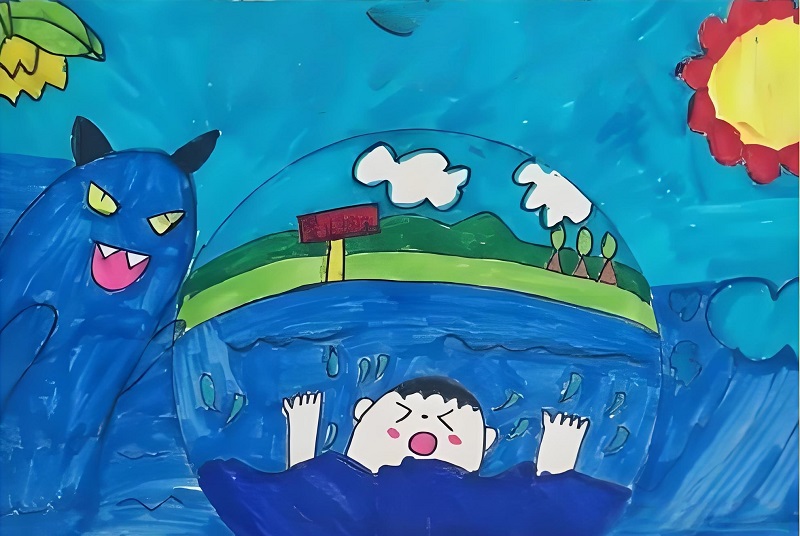 vẽ tranh phòng chống đuối nước 22