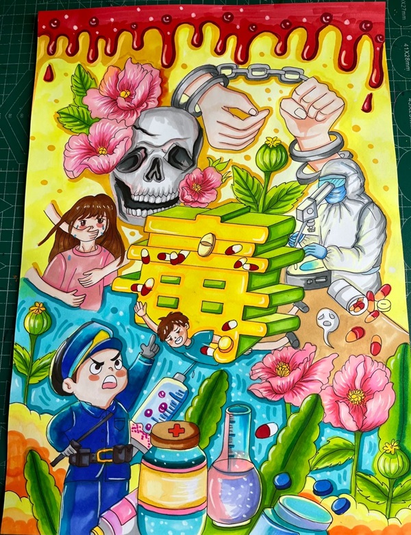 vẽ tranh phòng chống ma túy 13