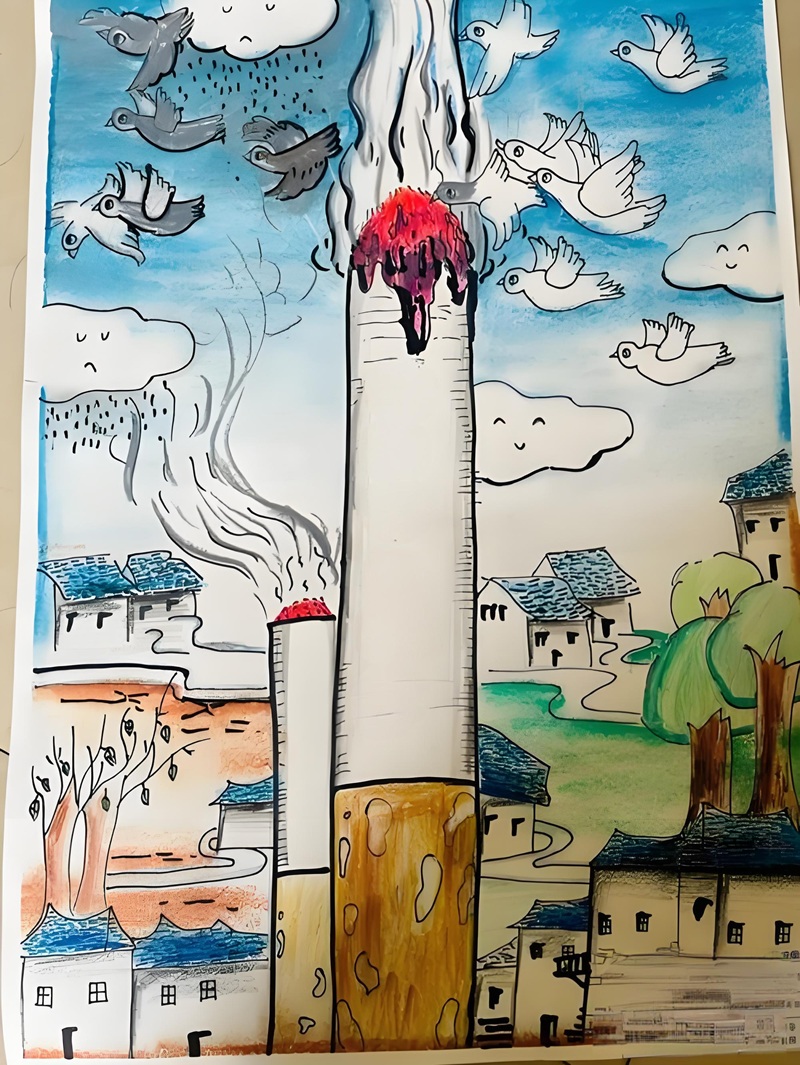 vẽ tran13h phòng chống tác hại của thuốc lá 