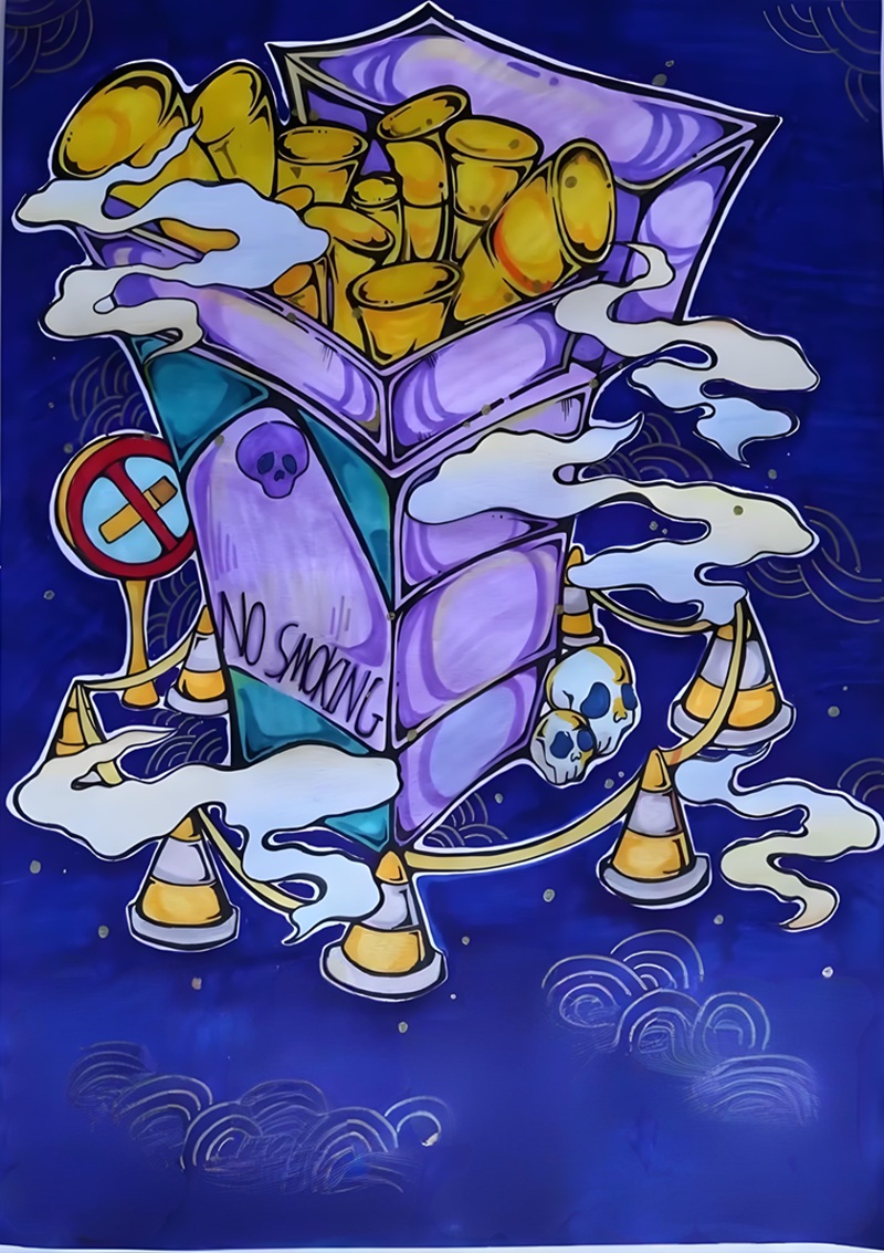 vẽ tranh phòng chống tác hại của thuốc lá 18