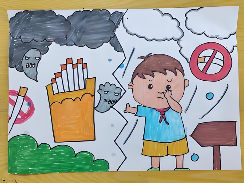 vẽ tranh phòng chống tác hại của thuốc lá 19