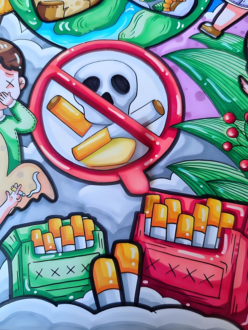 vẽ tranh phòng chống tác hại của thuốc lá 21