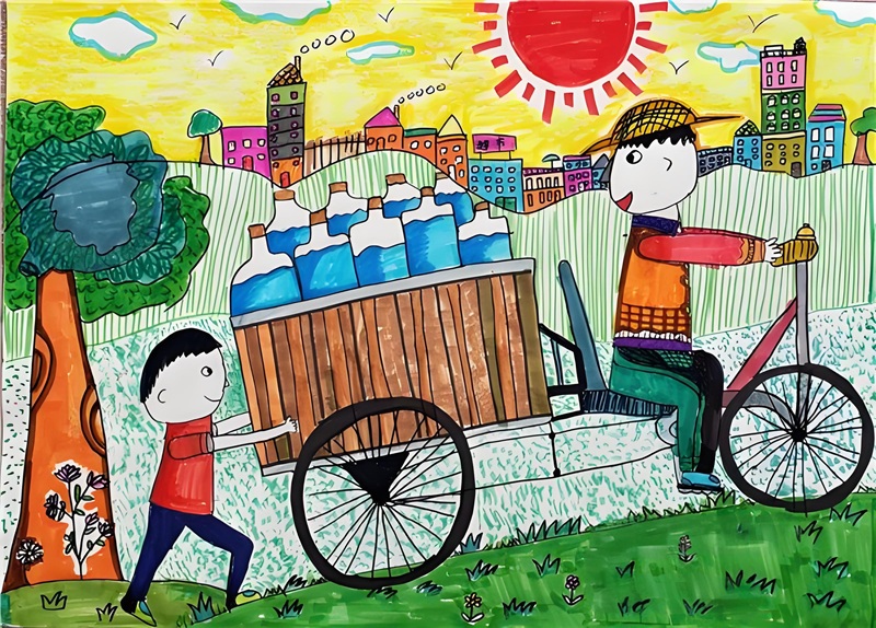 vẽ tranh thiếu nhi làm nghìn việc tốt 11