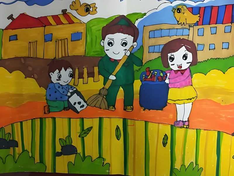 vẽ tranh thiếu nhi làm nghìn việc tốt 16